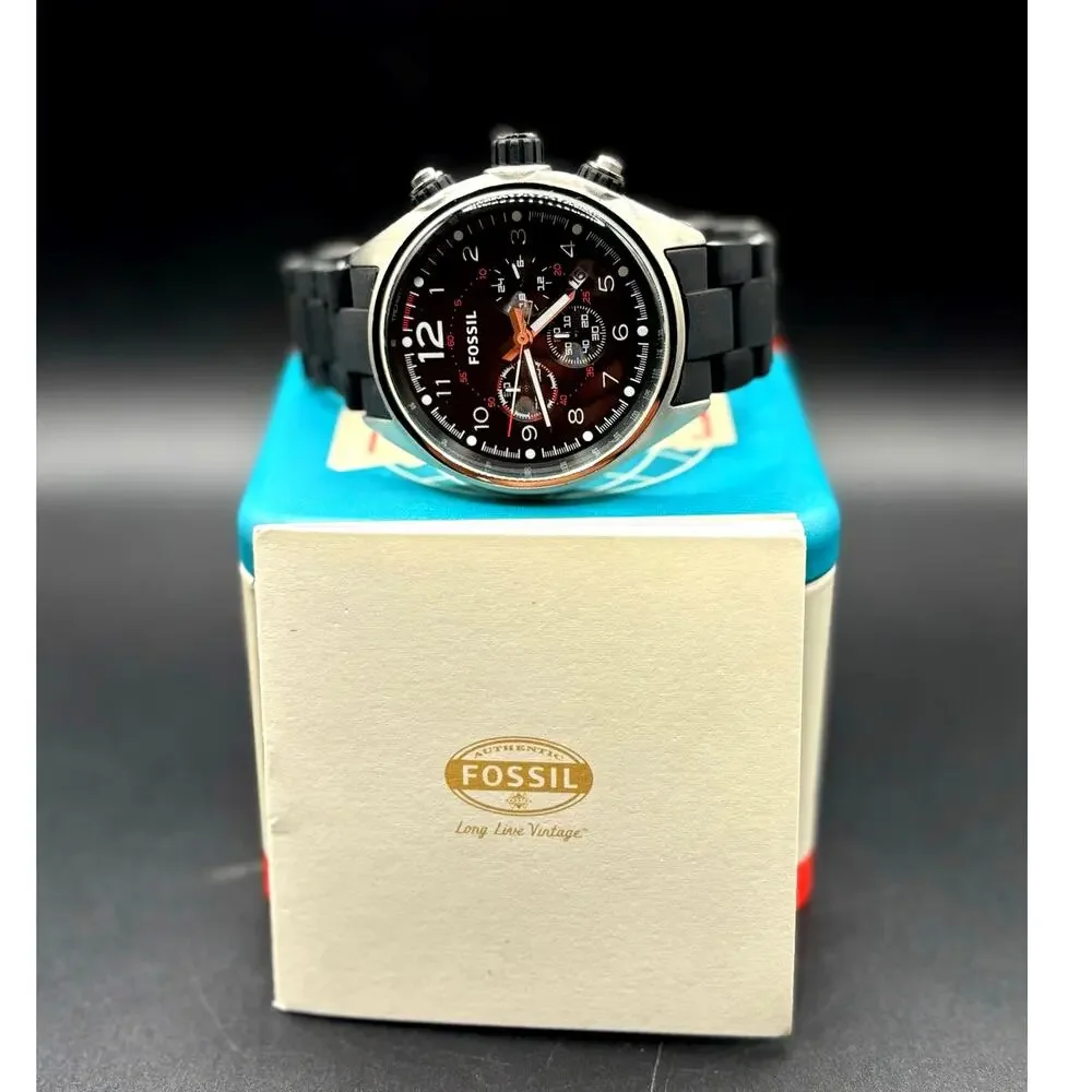 Fossil Flight CH2697 Chronograph Black Dial 46mm Men’s Watch